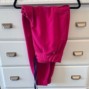 FIGS XL hot pink Zamora joggers